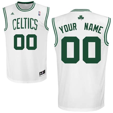 adidas Boston Celtics Custom Replica Home Jersey